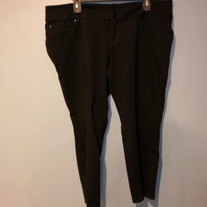 High-Waisted Skinny Slacks